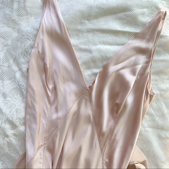 Vintage 2000s Dolce & Gabbana Silk Dress Blush S - Picture 3 of 9